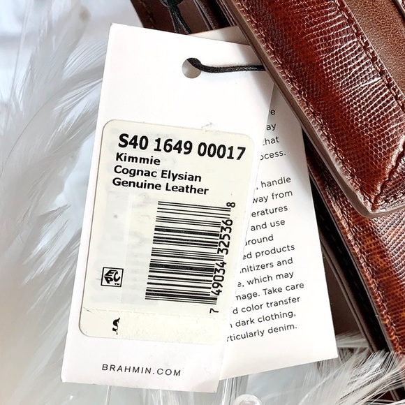 ๐New Brahmin ๐ Kimmie Cognac Elysian Crossbody - Picture 8 of 8